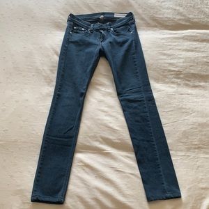 Rag and bone dark blue jeans